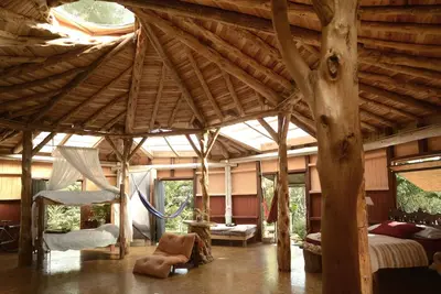 Image de The Round cottage located in rural Filandia.