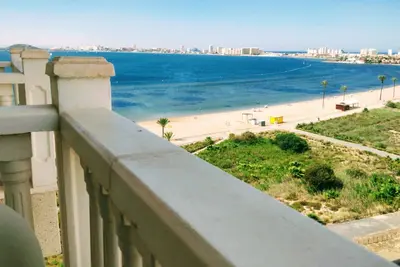 Image de Playa Paraiso, Murcia, beachfront apartment: free WiFi, A/C, Fans, La Manga