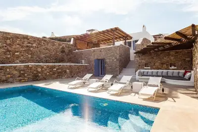 Image de Villa extravagante à Mykonos | Villa Pareja I | Superbe vue sur la mer | 2 chambres | Panormos