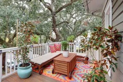 Heated Pool Access  Flex Cancelation  Luxe Forsyth Condo with Private Treetop Balcony