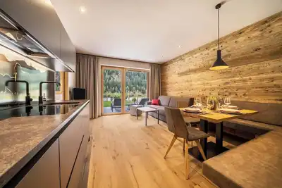 Image de Appartement 'Seebrunn - Kuppelwieser Alm' avec vue sur les montagnes, terrasse privée et Wi-Fi