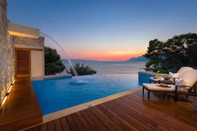 Image de Luxury Seafront Villa Brela Pride with private heated pool at the beach in Brela - Baska Voda