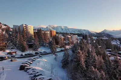 Studio sur les pistes plein Sud