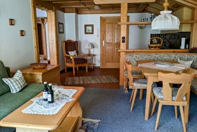 Image de -4- Ferienwohnung, Balk. , Kochni. , 1 Schlaf- u. 1 Wohn-/schlafz. , max 4 P. , Wlan