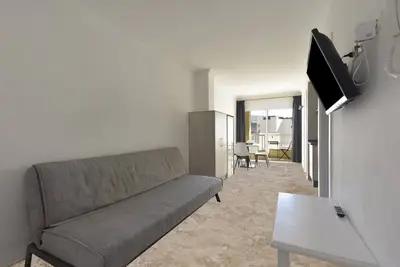 Image de Appartement de vacances \"Macarena\" à Playa San Juan avec vue montagne et balcon