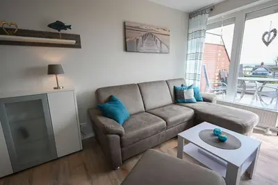 Image de Fantastic vacation apartment with a view of the Baltic Sea. . . directly behind the dike!