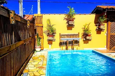 Image de Casa linda com Piscina e Jogos, pertinho da Praia