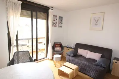 Studio rénové télécabine - Balcon & Parking