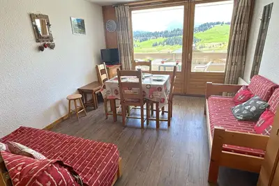 Image de Studio cabine lumineux aux Saisies, 4 pers, balcon sud