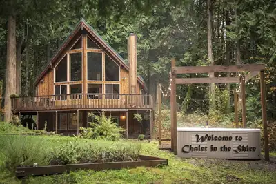 Image de Mount Hood Retreat : hot tub, pool table, woodstove, Wi-Fi, firepit & piano