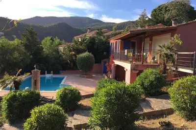 Image de Villa avec belle piscine, clim, Bbq, vue mer, à 7 min à pied de plage de sable