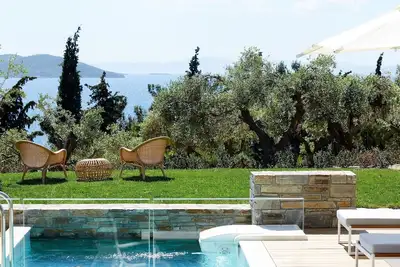 Image de Excellente Villa Halkidiki | Villa résidentielle 2 | 2 chambres | Superbes vues sur la mer | Ouranou