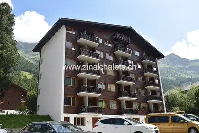 Image de Appartement en résidence à Zinal - 1 chambre à 1 lit double avec douche et Wc séparé - 1 chambre à 2