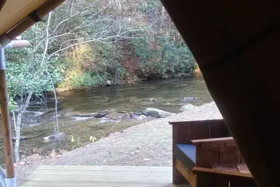 Image de Firepit Smores Creekfront, Glamping Tents, Fly Fish  hdfishcamp@protonmail. com