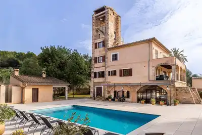 Image de Maison de vacances \"Sa Mina\" avec jardin, piscine, terrasses, climatisation et WiFi