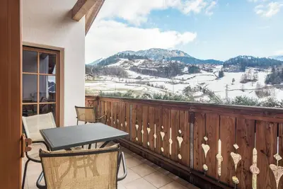 Image de Vacances à la ferme - \"Fewo Molignon Paalhof\" avec vue sur montagne, Wi-Fi et balcon