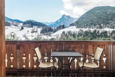 Image de Bienvenue à la ferme - \"Fewo Vajolet Paalhof\" avec vue sur les montagnes