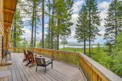 Hand-Crafted Cabin w/ Whitefish Lake Views!