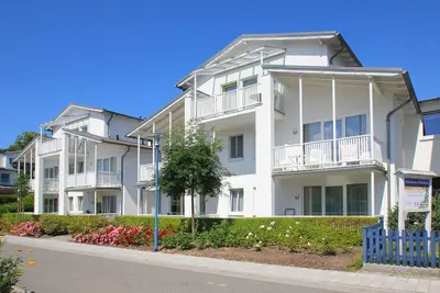 Image de Balcony, free use of the Ahoi adventure pool and sauna - Villa Karola FeWo 09