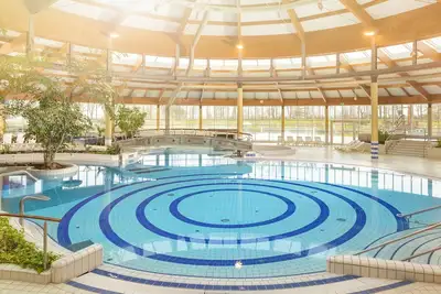 Balcony, free use of the Ahoi adventure pool and sauna - Appartemenmt Nordwind