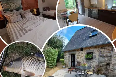 Image de Maison de Charme avec Étang Privé, Accès Wifi, et Équipements Confort - Idéal Nature et Pêche