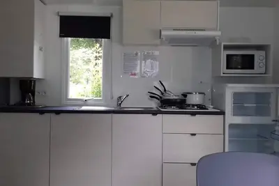 mobil home avec terrasse proche centre-ville
