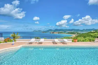 Image de Beaulieu (3 bedrooms) - Luxury villa Baie Rouge ocean view with pool, Terres Basses, St. Martin