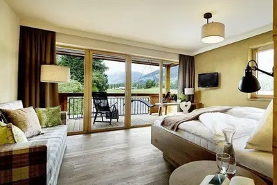 Image de Abendrot- Studio Erdrauch - Vwp 7-13 nights - Gut Sonnberghof Naturhotel