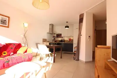 Appartement 3 étoiles, 42m², terrasse ensoleillée, 4 pers. , Briançon