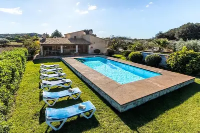 Image de Maison de vacances \"Fontxica\" avec vue sur les montagnes, piscine, Wi-Fi, jardin et terrasse
