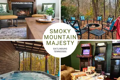 Smoky Mountains |Fire Pit |Hot Tub | Arcades