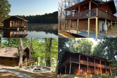 Image de Five beautiful cabins all on the same property. Great for family reunions, corporate retreats or other small groups.