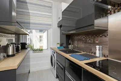 Image de Appartement-Appartement-Salle de bain privée-Vue ville-1 Bedroom Apartment