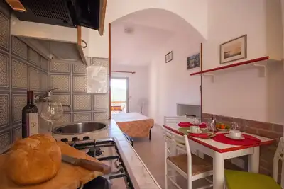 Residence La Valdana-Studio with swimming pool, tennis and parking 1km from the beach