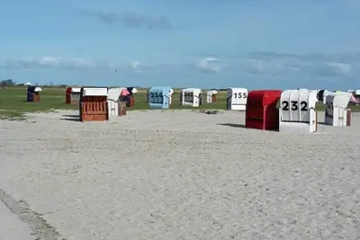 Image de Vacation home Tidenkieker with sea view, incl. beach chair, sauna, 3 bedrooms, Graftblick