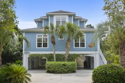 Home with private swimming pool located at North Litchfield Beach in Pawleys Island.