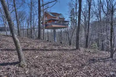 Image de Top of the Line Treehouse Cabin