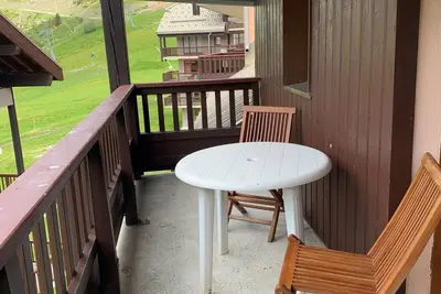 Image de Appart duplex 7 pers Bât Renne pied de piste avec piscine