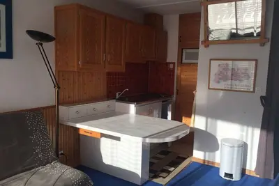 Image de Studio pour 4/5 pers. avec balcon, accès pistes, casier à skis, parking, résidence avec ascenseur