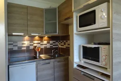 Image de Studio pour 4 pers. à proximité des pistes avec balcon et parking