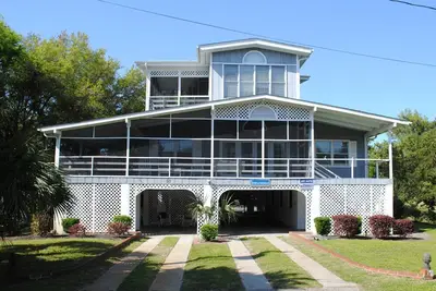 Home with private swimming pool located at North Litchfield Beach in Pawleys Island.