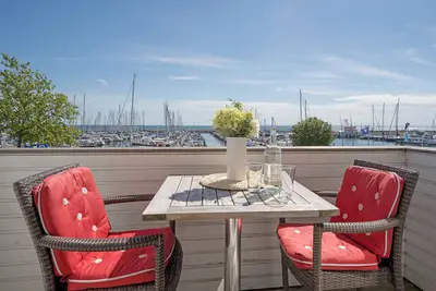 2-room vacation apartment Backbord with balcony at the marina in Grömitz