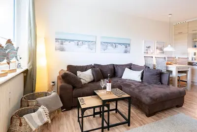 Vacation apartment 24 with balcony in house An at Driftberg 1