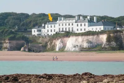 Image de A proximité de Londres/Douvres, face à des escaliers, sur la plage, allemand