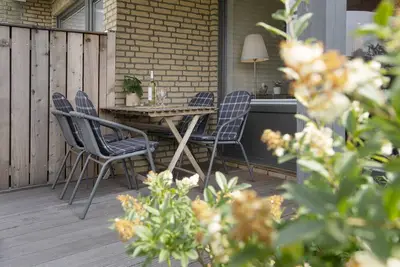 Vacation bungalow Oase 4 with south-west-facing terrace in Grömitz-Lensterstrand