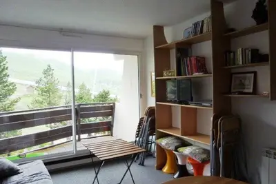 Image de Studio 6 pers avec accès direct pistes, balcon et parking gratuit