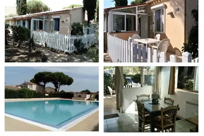 Image de cap d'agde petite maison 4/6 pers. grande piscine commune et parking privé