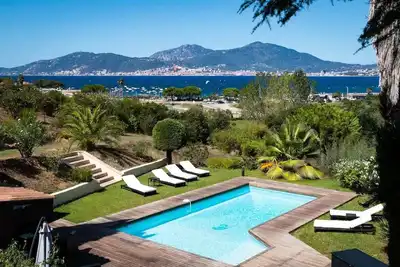 Image de Porticcio centre : vue mer, piscine privée chauffée