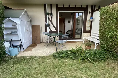 Image de Rez de jardin au calme, dans résidence Normande, sur les hauteurs de Trouville￼