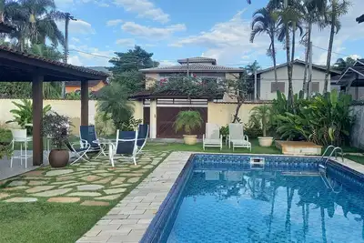 House on Juquehy beach, all ground floor, garden, large pool